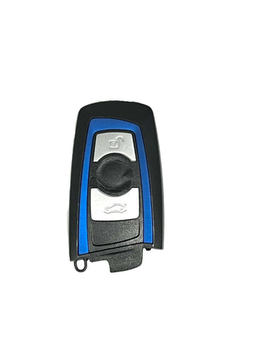 (BMW19) BMW 3 Button Proximity Remote 433 mhz Blue Trim - OEM