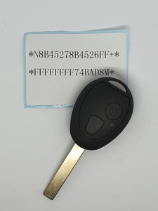 (BMW11) Mini/Rover/MG 2 Button Remote Barcode - Aftermarket