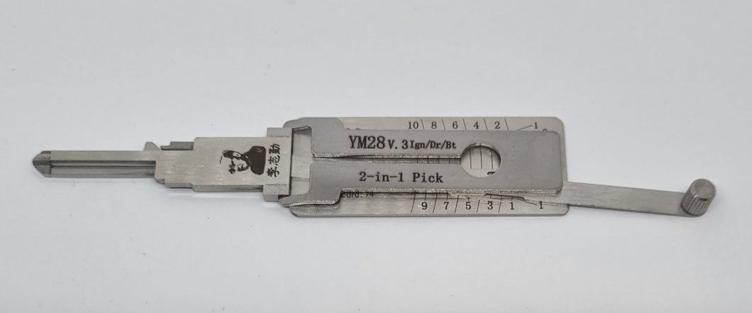 (P-YM28) Genuine Mr Lishi 2-in-1 YM28 Pick & Decoder