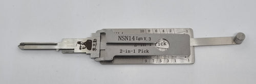 (P-NSN1410) Genuine Mr Lishi 2-in-1 NSN14-10 Pick & Decoder