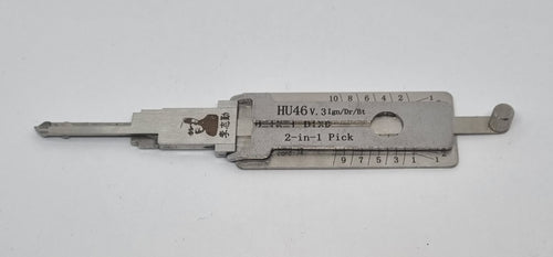 (P-HU46) Genuine Mr Lishi 2-in-1 HU46 Pick & Decoder